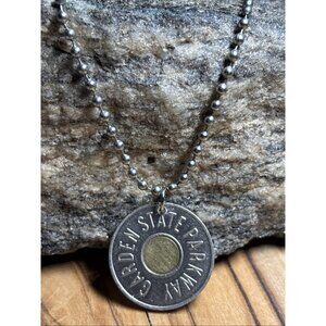 1980s New Jersey NJ GSP Garden State Parkway Token Pendant. Wear History!